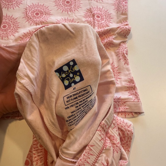 NWT Kickee Pants Print Short Sleeve Pajama Set Macaroon Mandala, size 4 - Picture 6 of 10